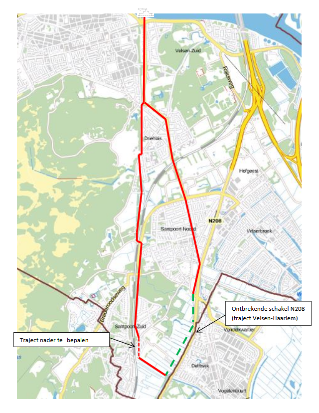 IJmond Route ten zuiden van het kanaal (DFR)